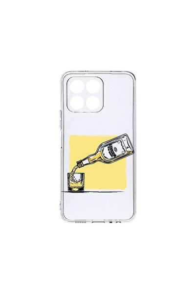 bestcase Прозрачен силиконов калъф, съвместим с Honor X8 5G, цвят Уиски, удар...