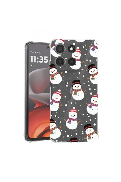 bestcase ¬Æ Husa pentru Motorola Moto G75, Anti Shock 1.5MM, Snowman, Protect...
