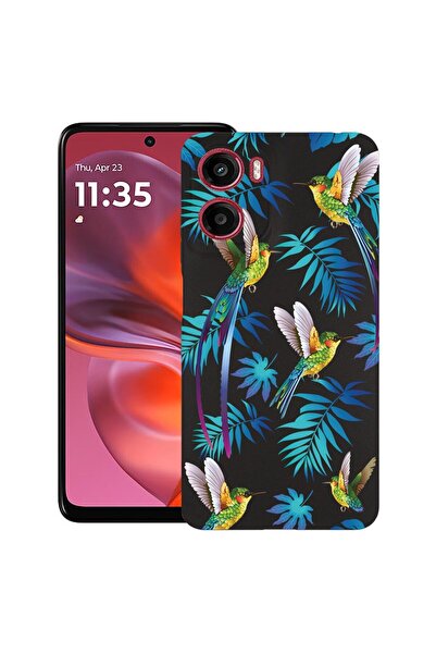 bestcase ¬Æ Husa pentru Motorola Moto E15 / Moto G05, Wild Tropical, Slim Sil...