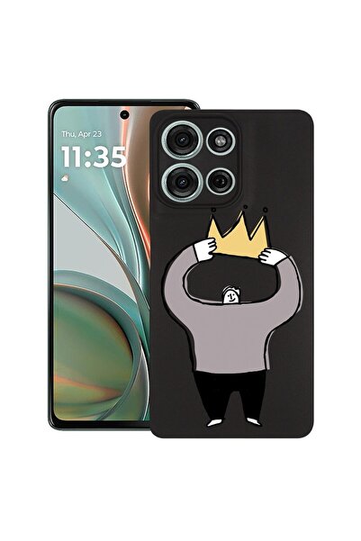bestcase ¬Æ Husa pentru Motorola Moto G75, King, Slim Silicon 0.8MM, Antisoc,...