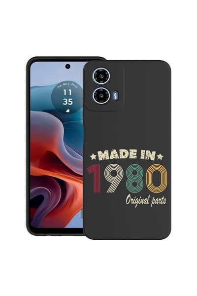 bestcase Θήκη για Motorola Moto G45 με Σχέδιο Original Parts 1980, TPU Ματ Εξ...