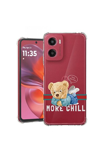 bestcase ¬Æ Husa pentru Motorola Moto G05, Anti Shock 1.5MM, More Chill Teddy...