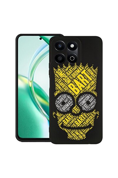 bestcase Калъф за Honor 200 Smart, Тънък силиконов, Калиграфия Барт Симпсън, ...