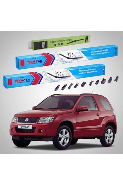 TEAMCAR Wipers Suzuki Grand Vitara II JT 3 Doors 2008-2012, Front and Rear Fl...