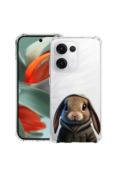 bestcase ¬Æ Husa compatibila OPPO Reno13 F 5G, Anti Shock 1.5MM, Sweet Rabbit...
