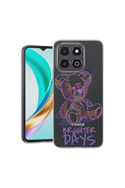 bestcase Husă pentru Honor X6b, BestCase® Silicon transparent 2MM, Ursuleț de...