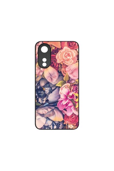 bestcase Λεπτή Γυάλινη Θήκη, Συμβατή με OPPO A78 5G / A58 5G, Φλοράλ, Χρώματα...