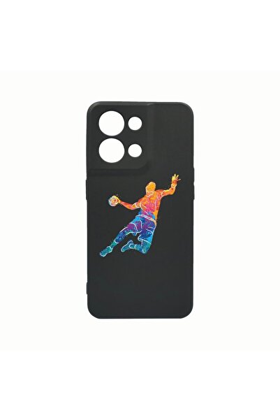 bestcase Θήκη σιλικόνης, Συμβατή με Oppo Reno8 Pro, Πολύχρωμο σχέδιο χάντμπολ...