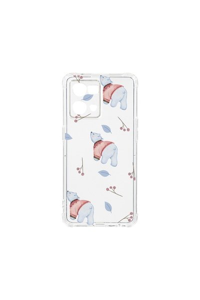 bestcase Anti Shock Case 1.5MM, Compatible with OPPO Reno 7 4G, Ice Bear Patt...