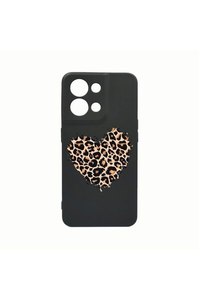 bestcase Husa Silicon, Compatibila cu Oppo Reno8 Pro, Leopard Heart, Rezisten...