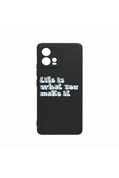 bestcase Husa Silicon, Compatibila Cu Motorola Edge 30 Fusion, Life is What Y...