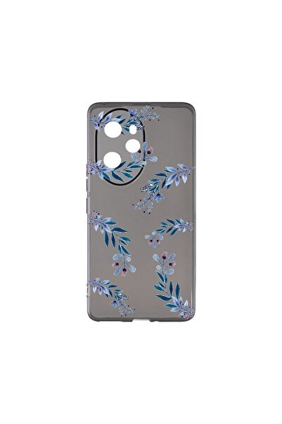bestcase Θήκη Σιλικόνης Γραφίτη 1.5MM, Συμβατή με Honor X8a, Μπλε Λουλούδια, ...