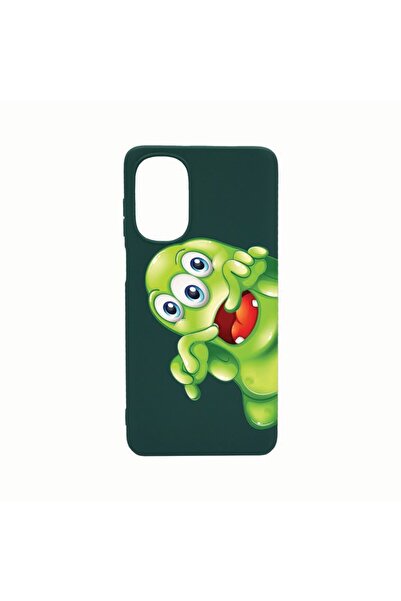 bestcase Husa Silicon, Compatibila Cu Motorola Moto E32s, Green Monster, Rezi...