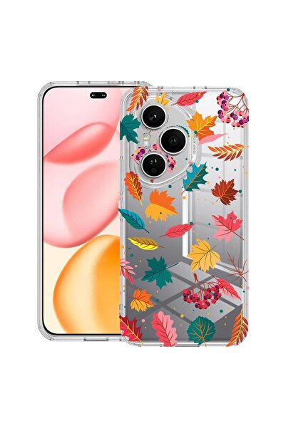 bestcase ¬Æ Husa Clear Silicon pentru Honor 400 Pro, Autumn Colors - Leafs, 2...