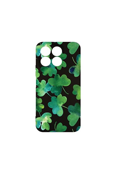 bestcase Θήκη Σιλικόνης Premium, Συμβατή με Honor X8B, Πράσινο φύλλο, Λεπτή 1...