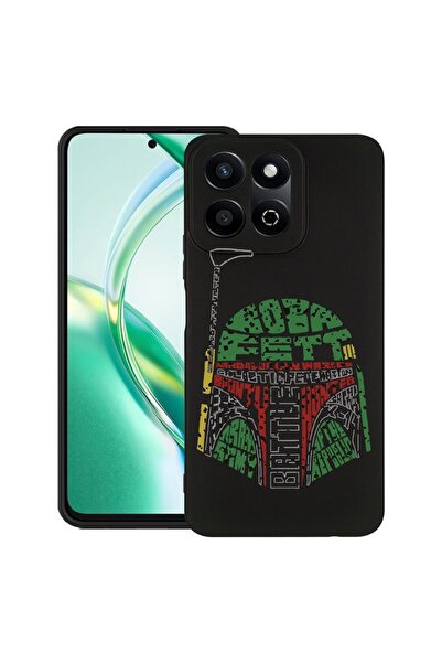 bestcase ¬Æ Husa pentru Honor 200 Smart, Slim Silicon, Calligraphy Boba Fett,...