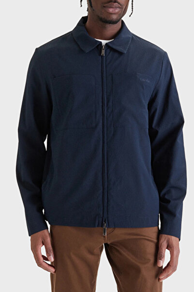 Calvin Klein Regular Fit Zippered Jacket with Chest Pockets Lv04Lf424Gcef Men...