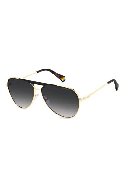 Polaroid PLD 6200/S/X GOLD BLACK for UNISEX ADULT Sunglasses 61 mm