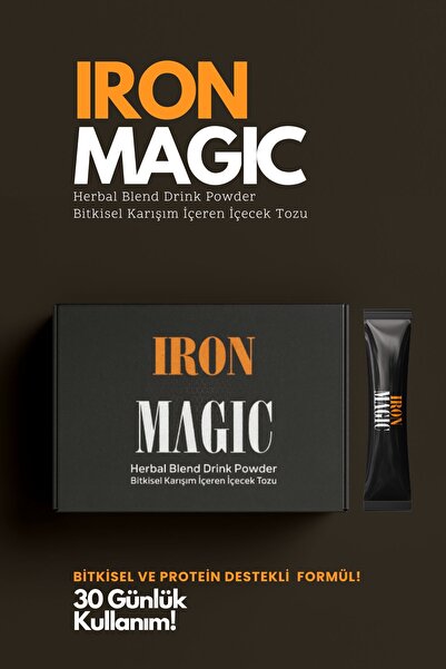 Iron Magic- Bitkisel Karışım Toz 1 Aylık - Karışık İçecek Tozu