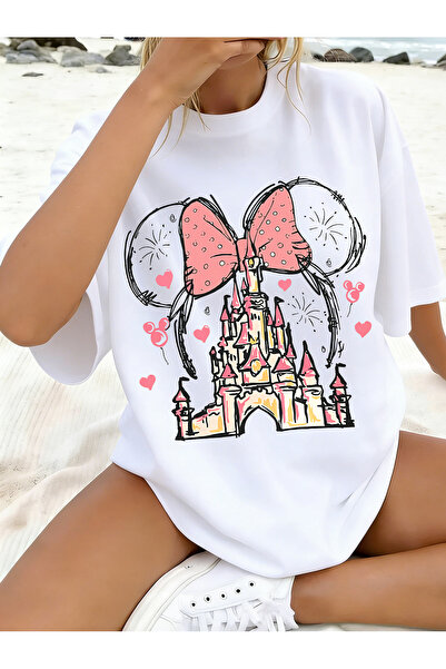SAUDI DISNEYLAND disneyland Men and Women's 100% Cotton T-Shirt - Oversized C...