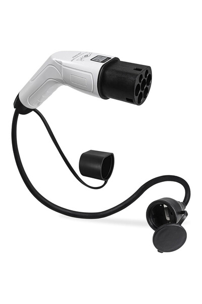 LET Cablu de incarcare EV AOHEWEI Tip 2 la Schuko, 16A, 250V, 3.5kW, adaptor ...
