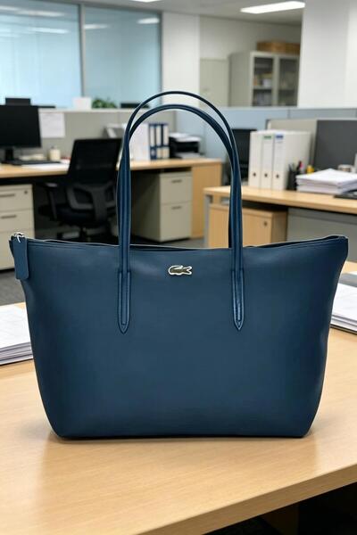 Lacoste LIVE Le Pliage Classic Medium Backpack Navy Blue