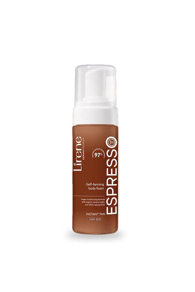 Lirene Perfect Tan Self-Tanning Foam with Organic Coconut Water ESPRESSO 150ml