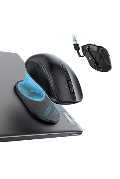 ESR Mouse wireless MagMouse (6H0020101) - Prindere magnetică, Cablu Type-C în...
