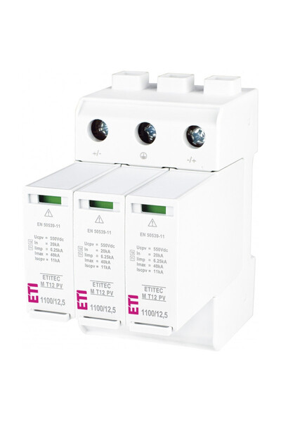 Eti protecție la supratensiune Etitec M T12 PV 1100/12,5 Y 002440511