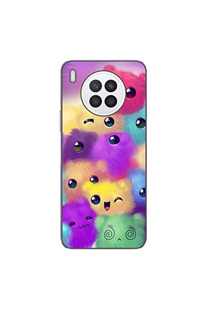 OEM Husa compatibila cu Huawei Nova 8i Silicon Gel Tpu Model Pufosi Colorati