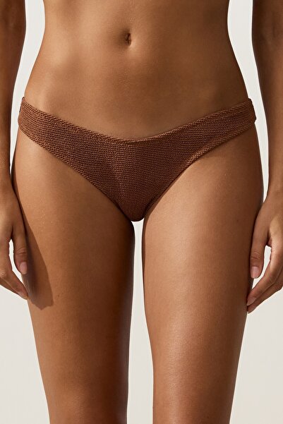 Oysho Crinkle kumaş U kesim Brezilya bikini altı