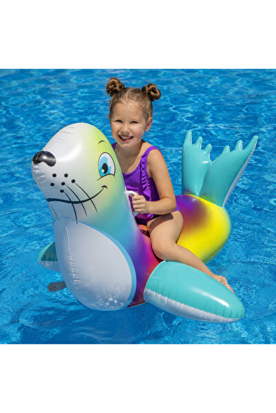 BESTWAY Saltea gonflabilă pentru copii, Model Seal, 157x114cm