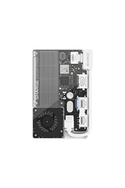 Sharge Disk Pro 4TB Dahili NVMe SSD’li Aktif Soğutmalı 5’i 1 Arada USB-C Çok ...