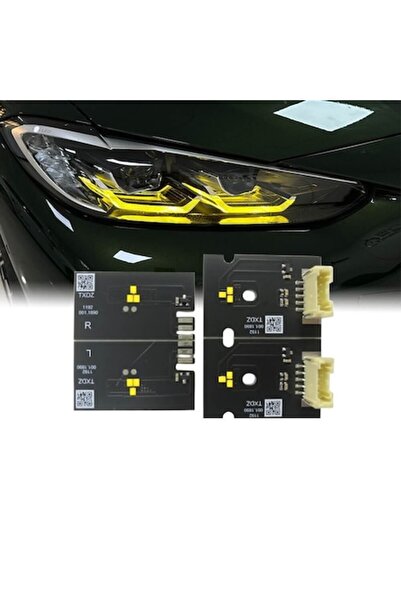 Xentech Light Set de 4 module LED DRL galbene stil CSL pentru BMW Seria 4 G22...