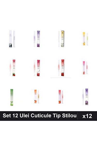 NAİLS Set 12 Ulei Cuticule Tip Stilou - Osmanthus, Lavandă, Jasmin, Lemon, Pe...