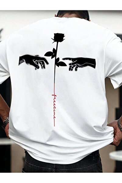 bellanova Unisex Oversize T-shirt με στάμπα Streetwear Άνετη εφαρμογή Daily P...