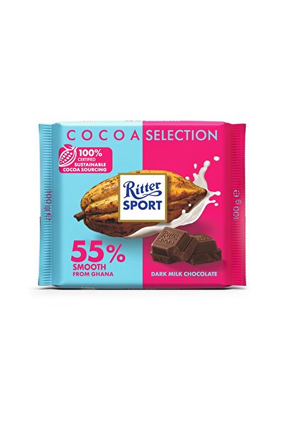 Ritter Sport شوكولاتة غانا 55% 100 جرام × 12 قطعة