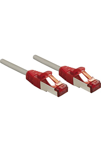 LİNDY Cablu Patch Cat6 CrossOver S/FTP gri/roșu 0.50m