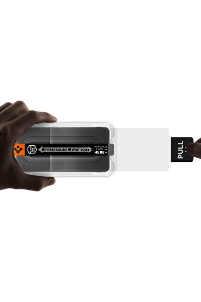 Spigen Folie de protecție din sticlă securizată Tramiciu Trasparent EZ FIT PR...