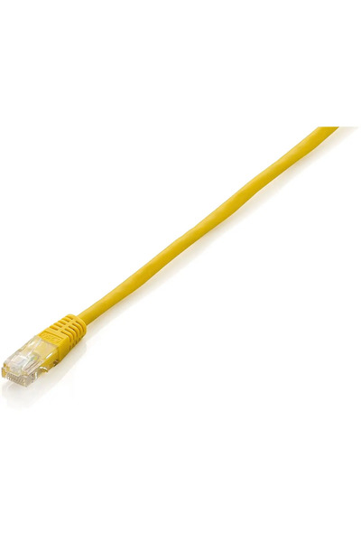 EQUIP Cablu patch Cat6 U/UTP 2xRJ45 0.50m galben PVC Polybeutel