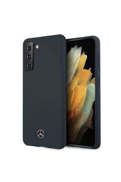 Mercedes Benz Husă Mercedes Silicone Line pentru Samsung Galaxy S21+ - albastru