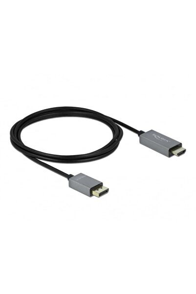DELOCK DisplayPort 1.4 > HDMI Kabel 4K 60Hz (HDR) 2.0m aktiv