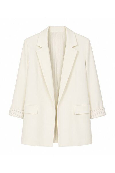 EFİL Striped Lined Linen Jacket