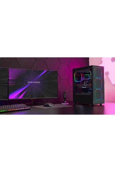 TACENS MARS MC-NEBULA 4x120mm ARGB ATX - carcasă