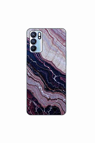 OEM Husa compatibila cu Oppo Reno6 5G Silicon Gel Tpu Model Amethyst Sand Marble
