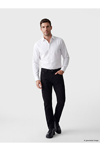 LC Waikiki Lcwaikiki Classic Black Slim Fit Gabardine Men's Chino Pants