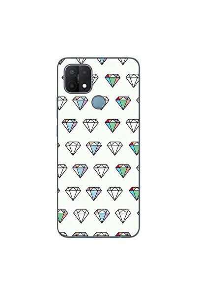 OEM Husa compatibila cu Oppo A15 si A15s Silicon Gel Tpu Model Diamonds Patte...
