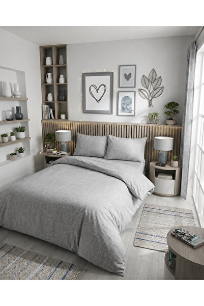 MED HOME Fermuarlı Nevresim Seti – 200x220 cm (Çift Kişilik) |Nevresim Ve Yas...