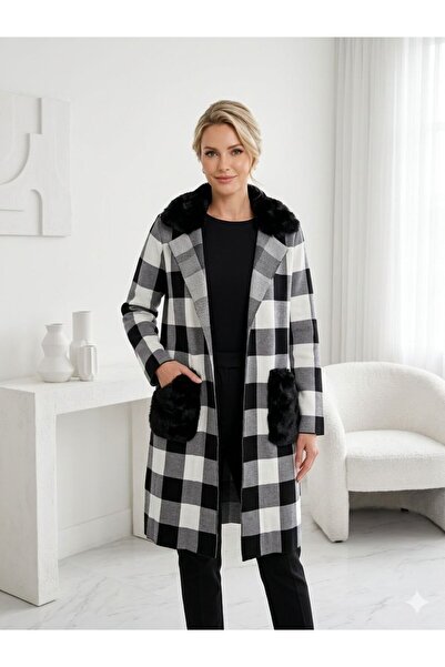 DAY BY DAY Women's Casual Fur Collar Pocket Long Sleeve Jacket for Autumn/Win...