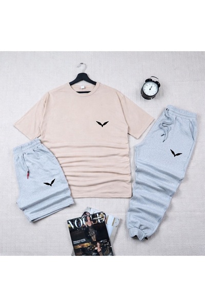 orwen life est. 2022 Men Women Unisex Oversize 3-Piece Set T-Shirt Shorts Swe...